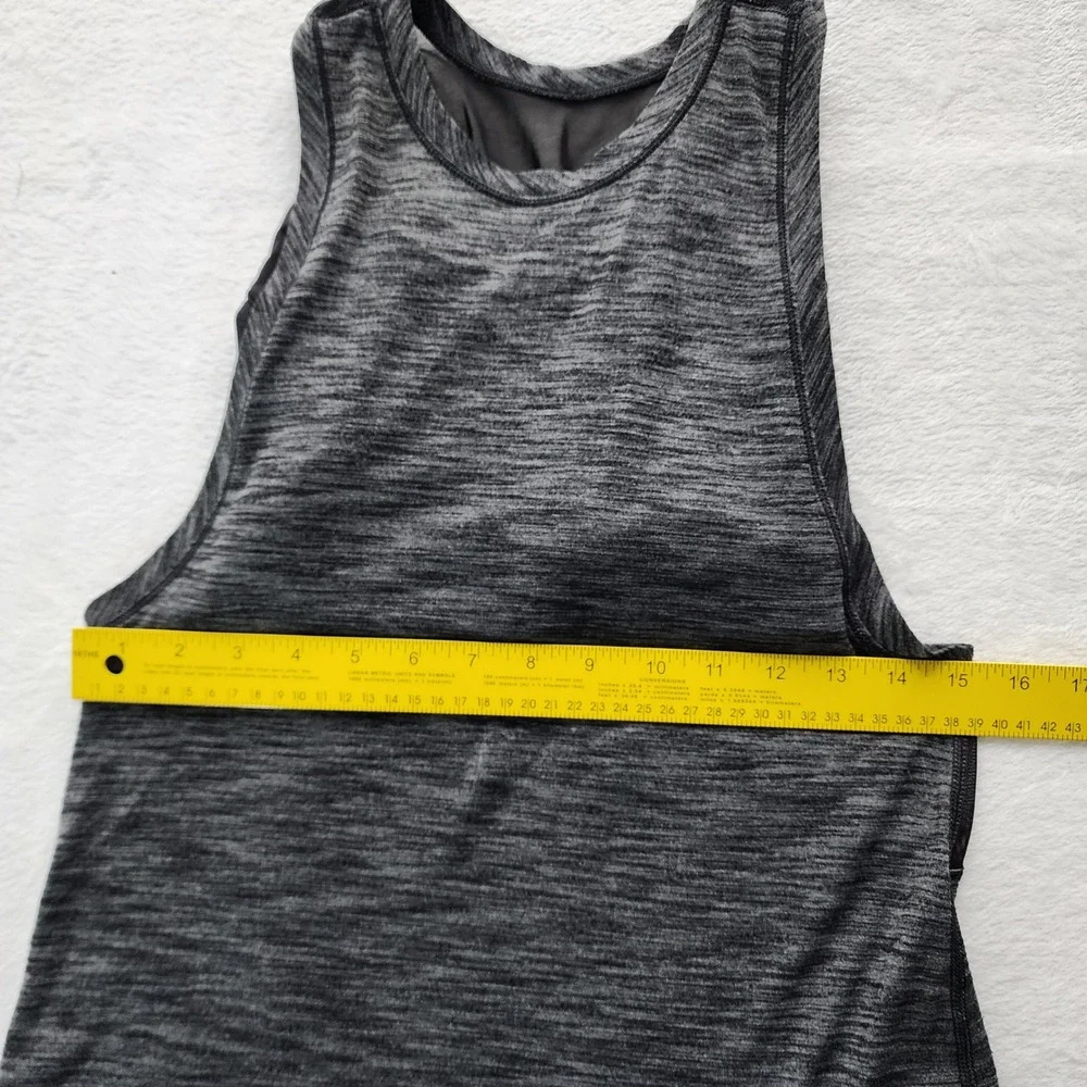 Lululemon Work The Circuit Tank Top Womens 6 Mesh Back Built in Sports Bra Yoga - Picture 9 of 13